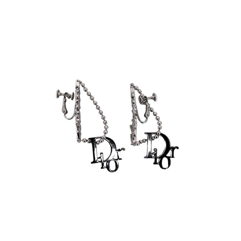 クリスチャンディオール Christian Dior ボールチェーン イヤリング レディース