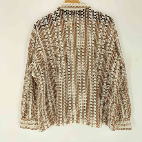 ユナイテッドアローズグリーンレーベルリラクシング UNITED ARROWS green label relaxing カラミレース シャツ レディース