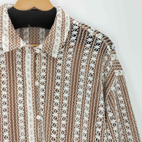 ユナイテッドアローズグリーンレーベルリラクシング UNITED ARROWS green label relaxing カラミレース シャツ レディース