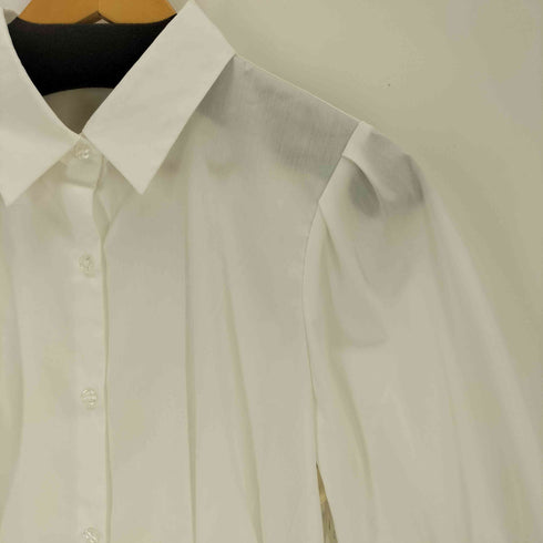 ユナイテッドアローズグリーンレーベルリラクシング UNITED ARROWS green label relaxing ウエスト タック フレア シャツ レディース