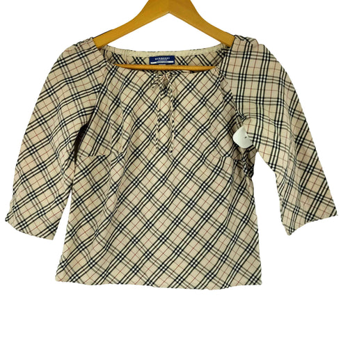 バーバリーブルーレーベル BURBERRY BLUE LABEL ノバチェック ブラウス レディース 38