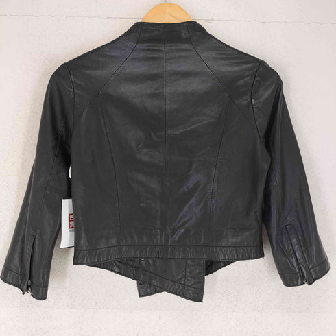 ブラックバイマウジー BLACK by moussy Y2K 短丈 ショート丈 ラムレザー ジャケット レディース JPN:1