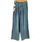 ダブルスタンダードクロージング DOUBLE STANDARD CLOTHING 10oz サイドライン ワイドデニムパンツ レディース 36