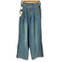 ダブルスタンダードクロージング DOUBLE STANDARD CLOTHING 10oz サイドライン ワイドデニムパンツ レディース 36