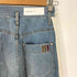 ダブルスタンダードクロージング DOUBLE STANDARD CLOTHING 10oz サイドライン ワイドデニムパンツ レディース 36