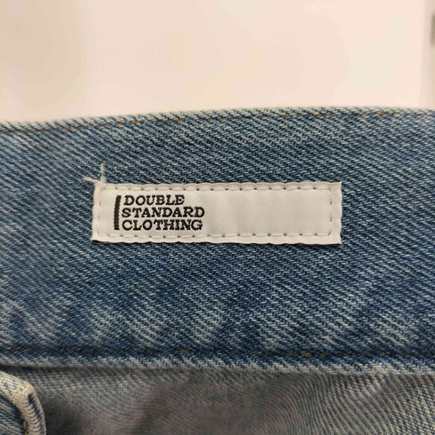 ダブルスタンダードクロージング DOUBLE STANDARD CLOTHING 10oz サイドライン ワイドデニムパンツ レディース 36