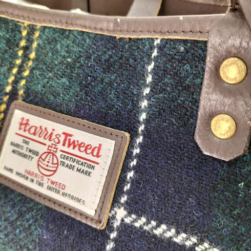 ハリスツイード Harris Tweed チェック柄 トートバッグ レディース