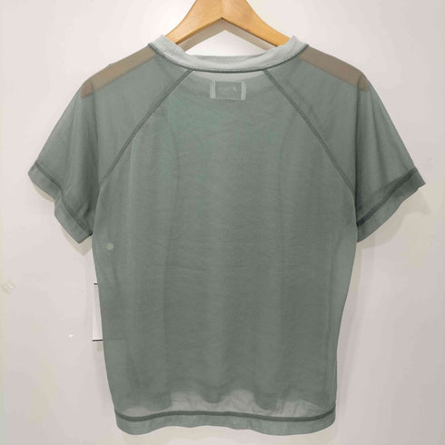 エープラストウキョウ A+TOKYO トリコットシアーウェーブシースルーTシャツ レディース FREE