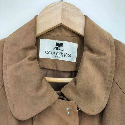 クレージュ courreges フェイクスエード ファイヤーマン ジャケット レディース 9AR