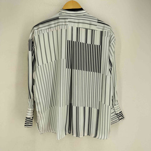 ザラ ZARA バンドカラー ストライプシャツ レディース import:XS
