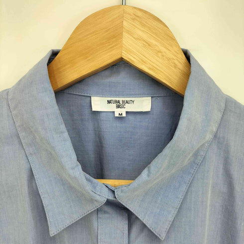 ナチュラルビューティーベーシック NATURAL BEAUTY BASIC ダブルカラーシャツワンピース レディース JPN:M