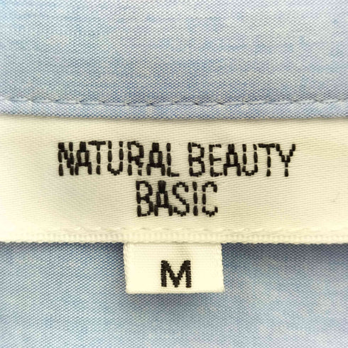 ナチュラルビューティーベーシック NATURAL BEAUTY BASIC ダブルカラーシャツワンピース レディース JPN:M