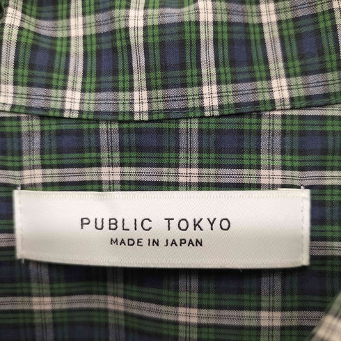 パブリックトウキョウ PUBLIC TOKYO ボウタイ チェックシャツ レディース FREE