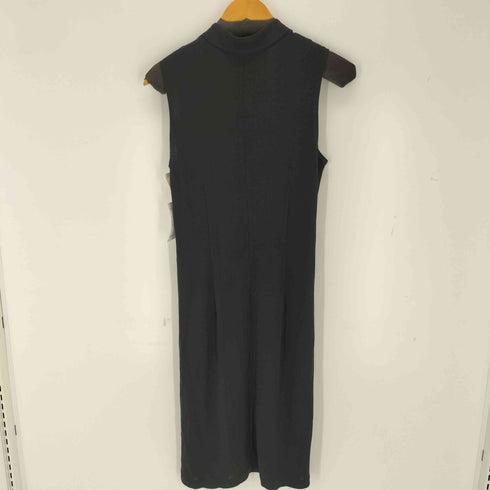 ダナキャランニューヨーク DKNY DNKY CLASSIC レーヨン混 ダイアゴナルジップ ハイネックノースリーブワンピース ドレス レディース S