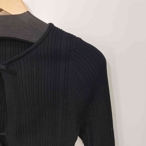 ステュディオス STUDIOUS Ribbon Front Knit Cardigan リボン フロント ニット カーディガン レディース FREE