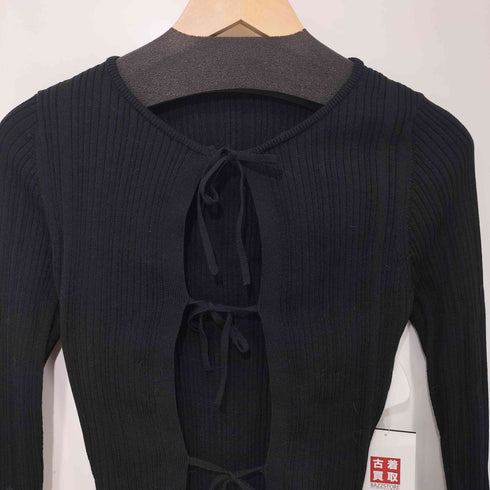 ステュディオス STUDIOUS Ribbon Front Knit Cardigan リボン フロント ニット カーディガン レディース FREE