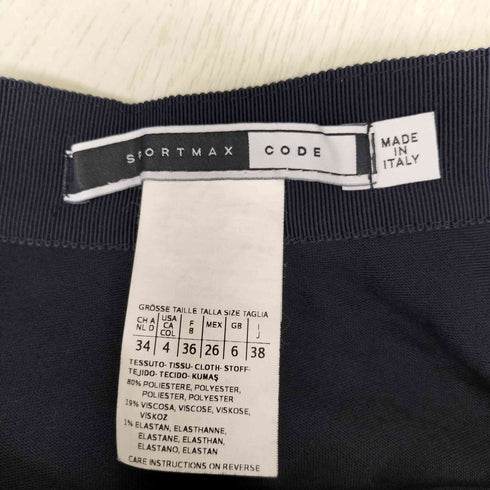 スポーツマックスコード SPORTMAX CODE イタリア製 チェック柄 ボンディングフレアミニスカート レディース 38