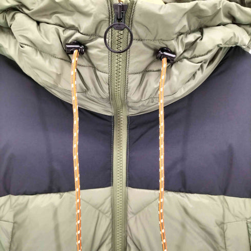 エーグル AIGLE THERMOLITE ロゴ パッチ 中綿 フーデッド ジャケット メンズ JPN:L