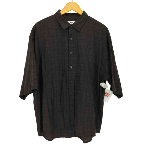 SINSS Check sheer HS shirt シャツ 半袖 メンズ JPN:L