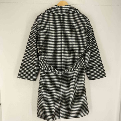 バックナンバー BACK NUMBER チェック ロング チェスター コート レディース F
