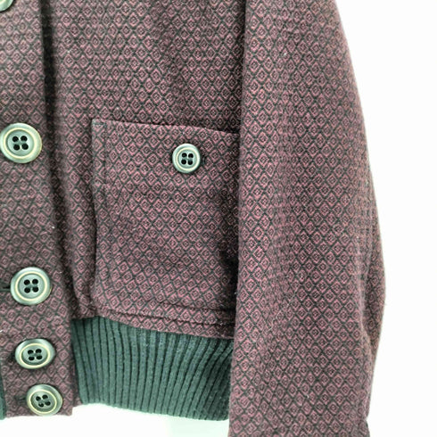 サイラス SILAS イタリア製 総柄 裏地キルティング ボンバー PETUNIA JACKET レディース