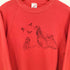 ジャージーズ JERZEES 80S USA製 ドッグ プリント クルーネック スウェット メンズ import:L