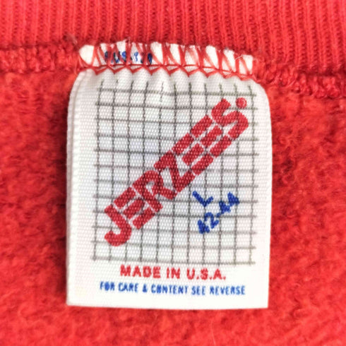 ジャージーズ JERZEES 80S USA製 ドッグ プリント クルーネック スウェット メンズ import:L