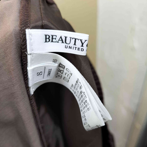 ビューティーアンドユースユナイテッドアローズ BEAUTY & YOUTH UNITED ARROWS サテンドロースト ワイド パンツ 2 レディース JPN:S