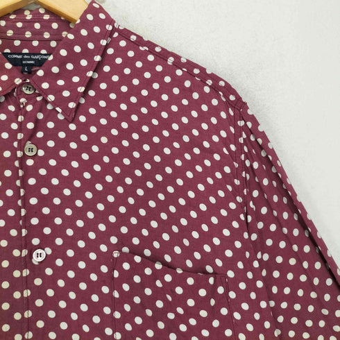 コムデギャルソンオム COMME des GARCONS HOMME AD2003 04SS ドット柄レーヨンシャツ メンズ L
