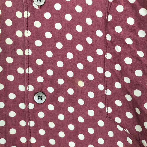 コムデギャルソンオム COMME des GARCONS HOMME AD2003 04SS ドット柄レーヨンシャツ メンズ L