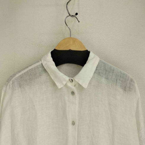 ザラ ZARA 袖レース切替 L/S シャツ レディース import:M