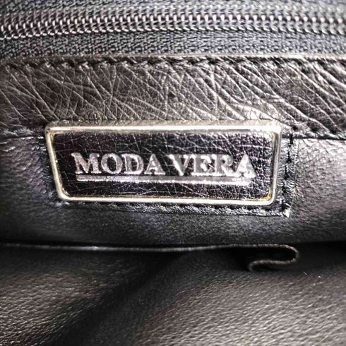 MODA VERA オーストリッチ型押しレザーハンドバッグ レディース