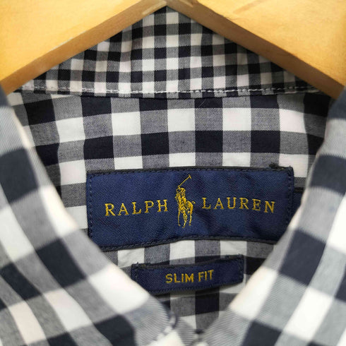 ラルフローレン RALPH LAUREN ポニー刺繍 ギンガム チェック ボタンダウン シャツ レディース 155/84