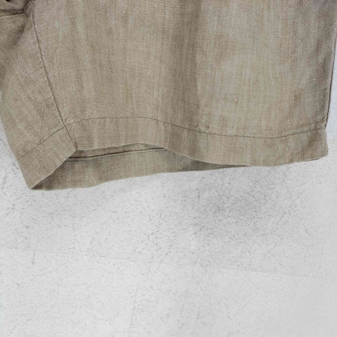 バナナリパブリック BANANA REPUBLIC LINEN100 リネン100 2タックハーフパンツ メンズ 32