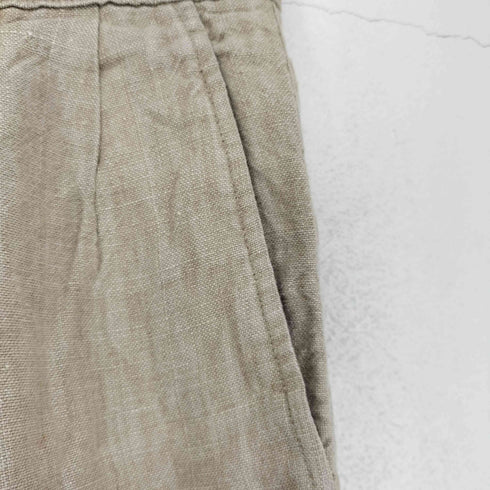 バナナリパブリック BANANA REPUBLIC LINEN100 リネン100 2タックハーフパンツ メンズ 32