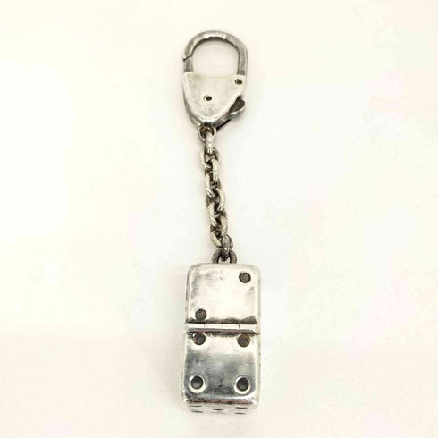 グッチ GUCCI イタリア製 バッグ チャーム シルバー SV925 サイコロ キーホルダー メンズ