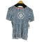 トリーバーチ TORY BURCH 総柄 フロントロゴプリント S/S Tシャツ レディース import:XS
