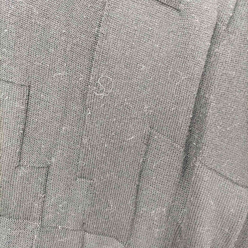 バーバリーブラックレーベル BURBERRY BLACK LABEL ホース刺繍 Vネック コットン ニット セーター メンズ JPN:3
