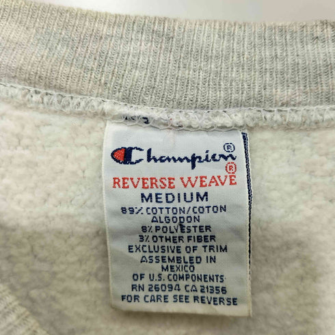 チャンピオン Champion 90s 刺繍タグ REVERSE WEAVE ALABAMA アーチロゴ クルーネック スウェット メンズ import:M