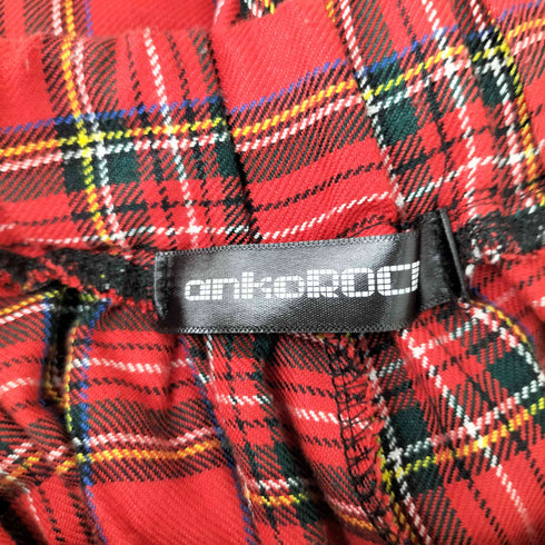 アンコロック ankoROCK タータンチェック ドロスト バルーンパンツ Y2K メンズ FREE