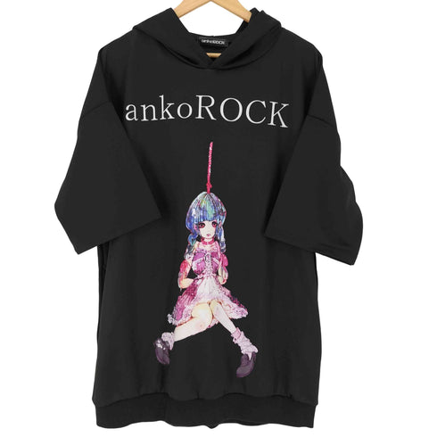 アンコロック ankoROCK ダーティーガールズ半袖プルオーバーパーカー-スーパービッグ- メンズ FREE
