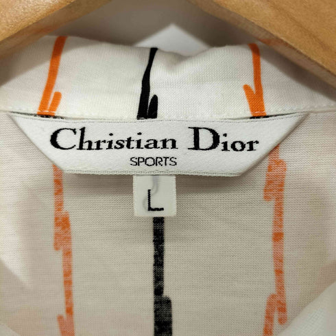 クリスチャンディオール Christian Dior SPORTS ストライプ 総柄 ノースリーブ プルオーバー レディース import:L