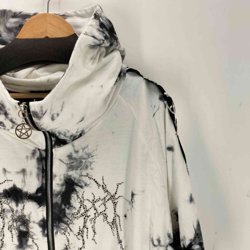 レフレム REFLEM ラインストーンタイダイZIP HOODIE メンズ