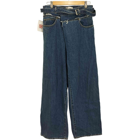 マウジー moussy FOLD WAIST WIDE STRAIGHT レディース JPN:2