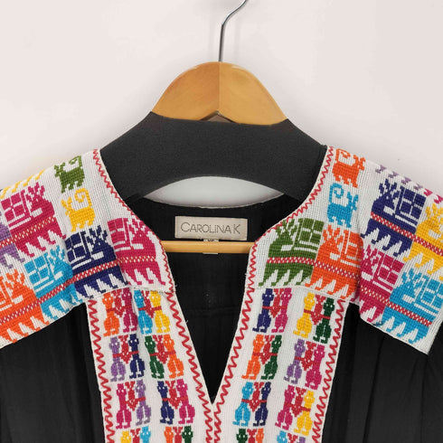 CAROLINA K メキシカン 民族刺繍ワンピース レディース XS