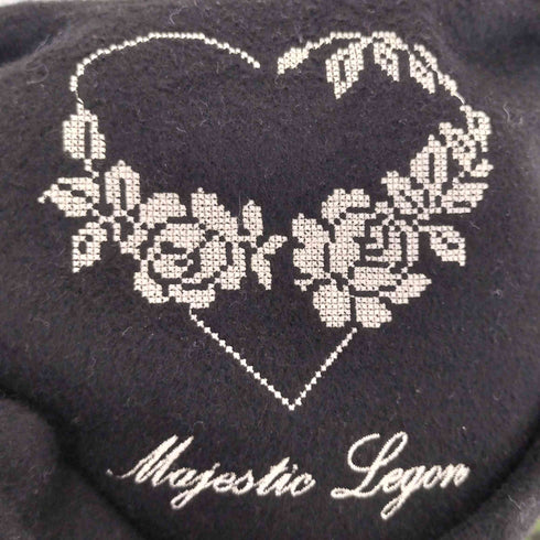 マジェスティックレゴン MAJESTIC LEGON ファー袖ノーカラーコート レディース M