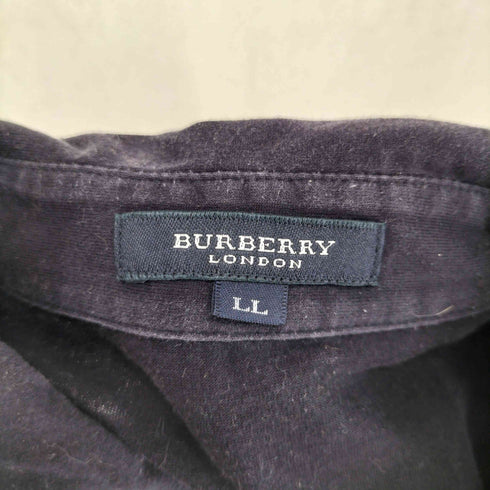 バーバリーロンドン BURBERRY LONDON ロゴ刺繍 襟裏ノバチェック ポロシャツ メンズ LL