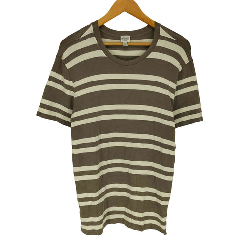 アルマーニコレツィオーニ ARMANI COLLEZIONI レーヨン ボーダー柄 S/S Tシャツ メンズ XL