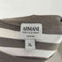 アルマーニコレツィオーニ ARMANI COLLEZIONI レーヨン ボーダー柄 S/S Tシャツ メンズ XL
