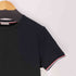 モンクレール MONCLER トリコロールライン カラー ワッペン刺繍リンガーTシャツ メンズ L